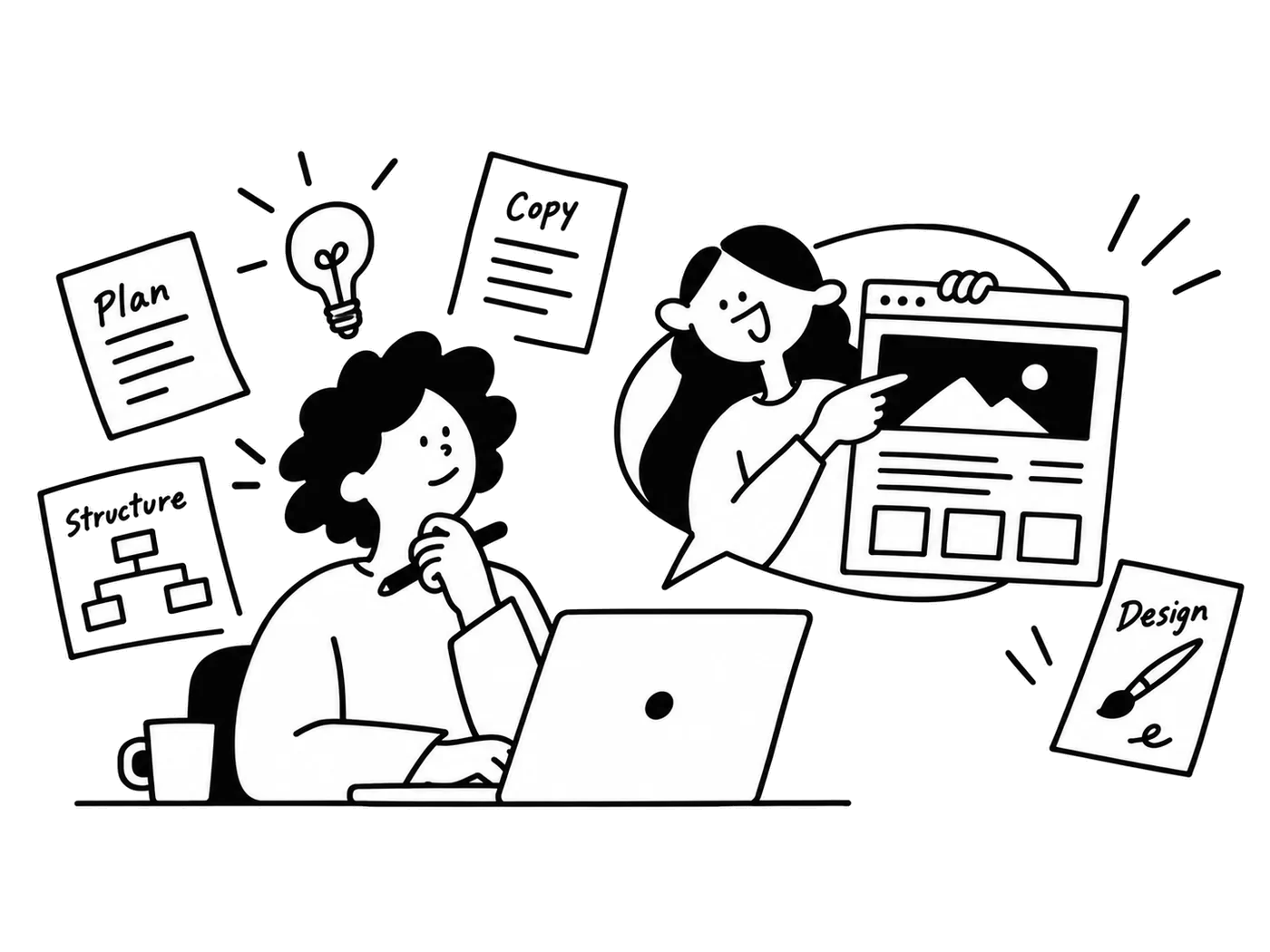 TERASUが選ばれる理由のイラスト